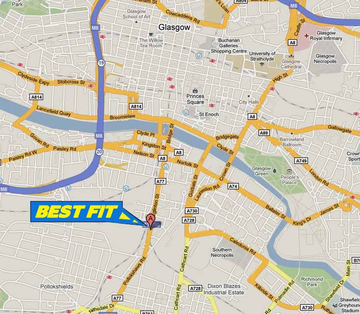 Mini Diagnostics and Servicing - Our Glasgow Service Site  is located just off the M8, a few minutes from the city centre on the main road on the South side of Glasgow.